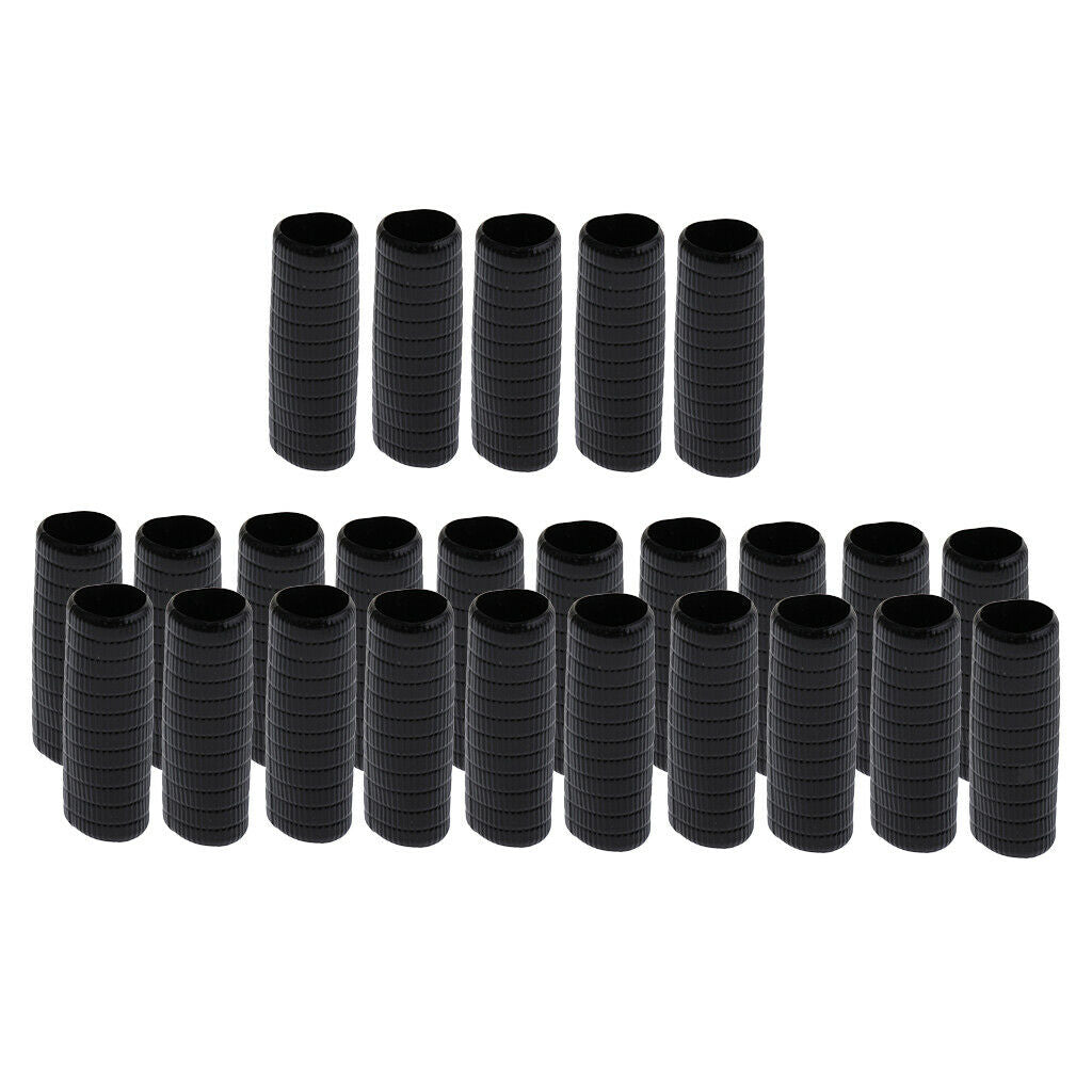 25Pcs Black Violin Bow Skin Violin Bow Wrapping Musical Instrument Tools