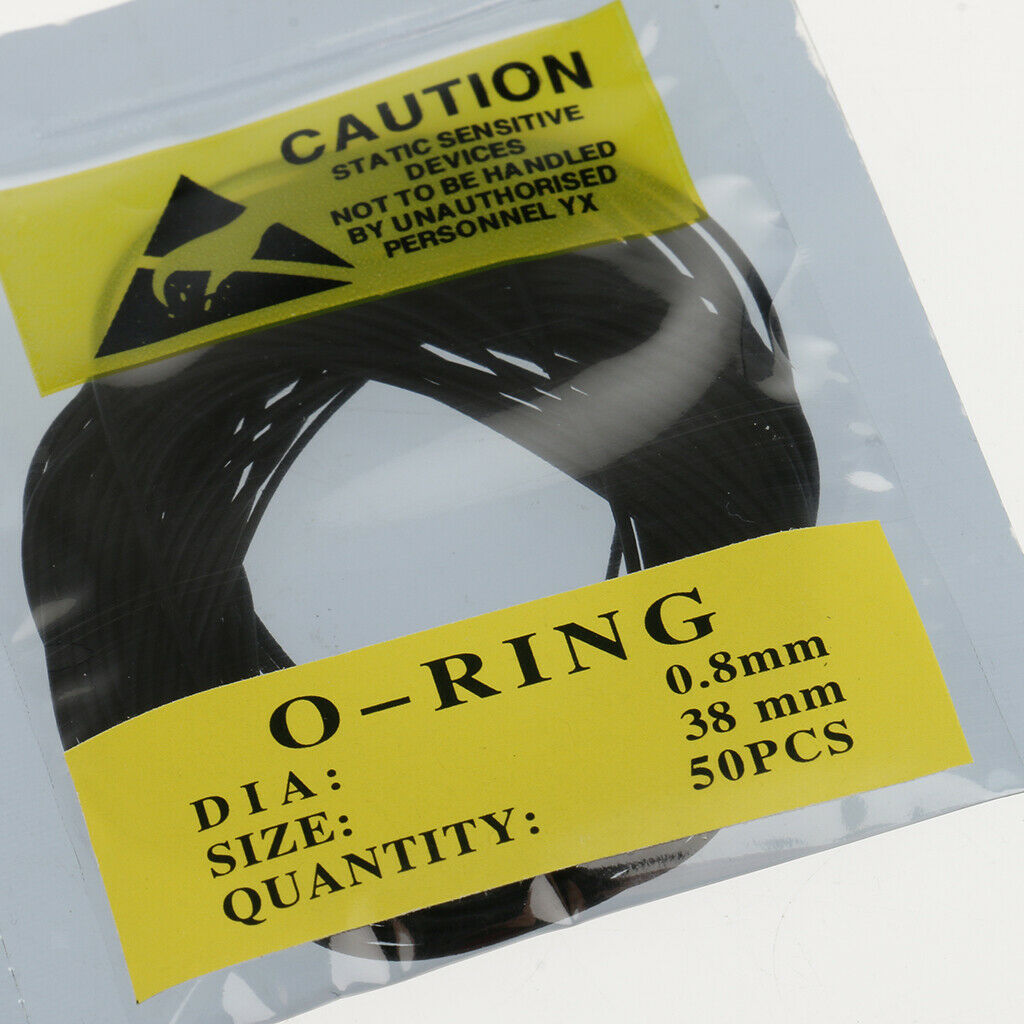 500 Bulk Black Watch Gasket Kit Waterproof O-Ring Seals Washers Repair Parts