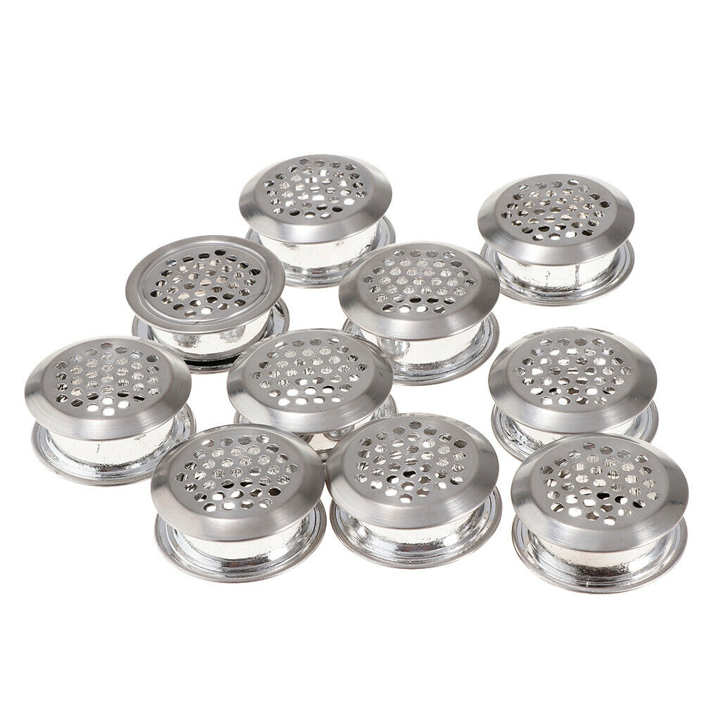 Durable Stainless Steel 35mm Bottom Dia Holes Air Vent Louver Grille Cover