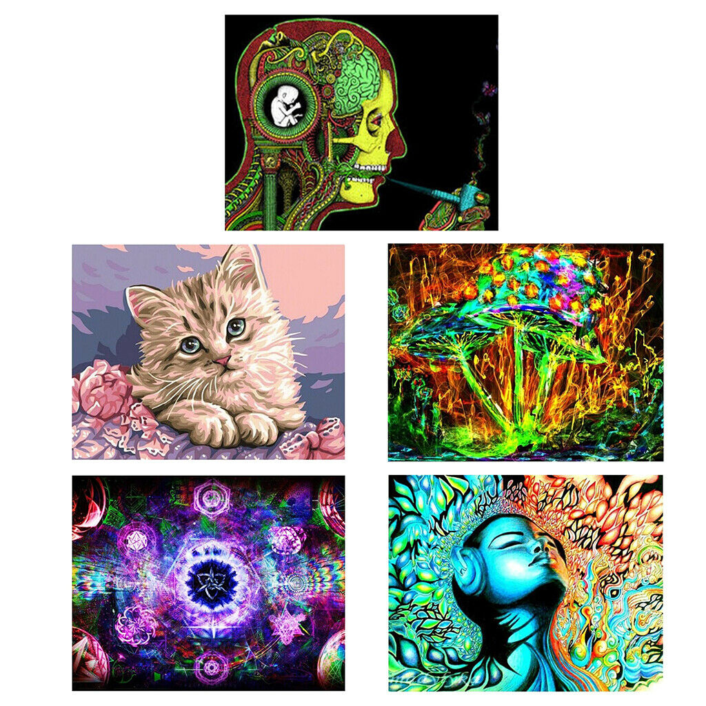 5D DIY Diamonds Embroidery Fantastic Pictures for Home Wall Decor Cat