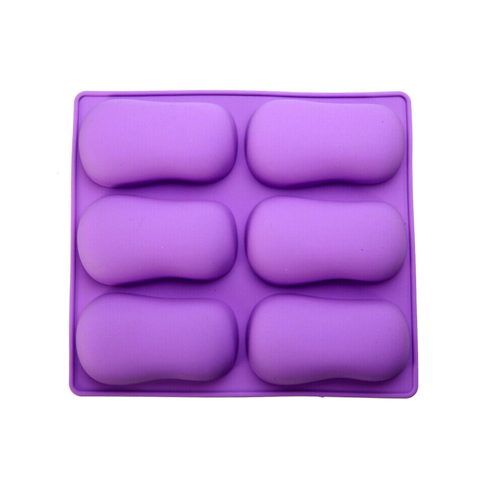 DIY Oval Cake Mold Soap Jelly Chocolate Ice Silicone Mould Tray Baking Craft