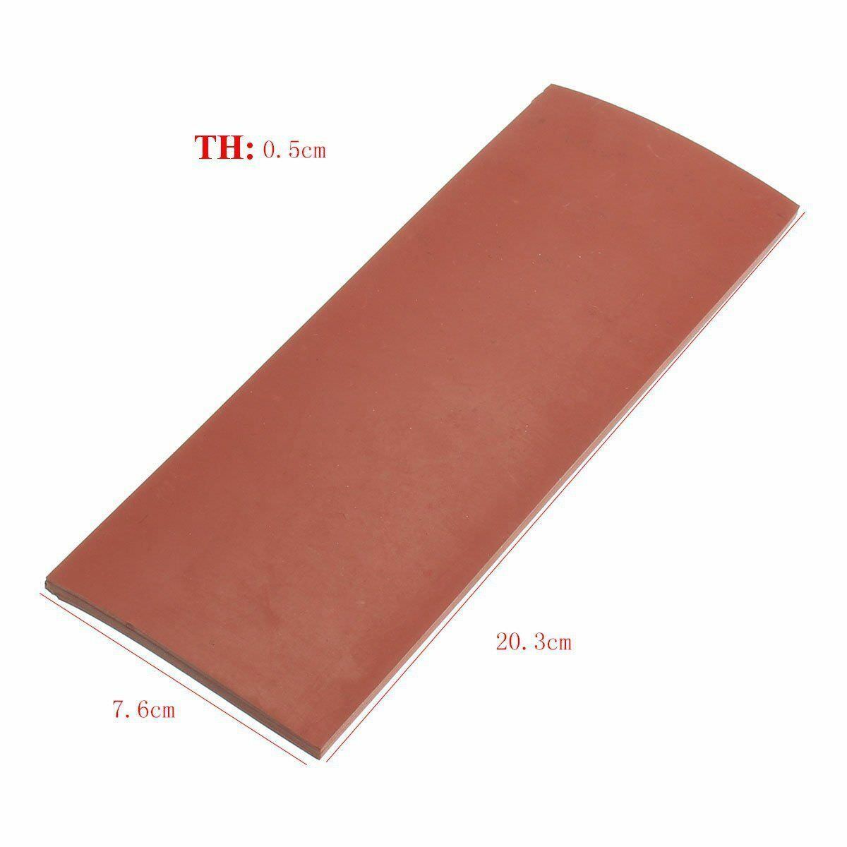 Silicon Rubber Sheet High Temp Solid Red Commercial Grade 8" x 3" -20° to 400° F