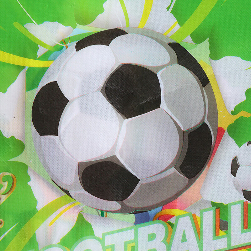 Football non-woven drawstring bag backpack kids travel school decor gift bagBDA