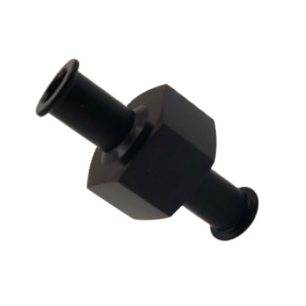 3/8" Hose 1/8" Npt Fuel Nitrous Pressure Gauge Adapter Black Aluminum Universal