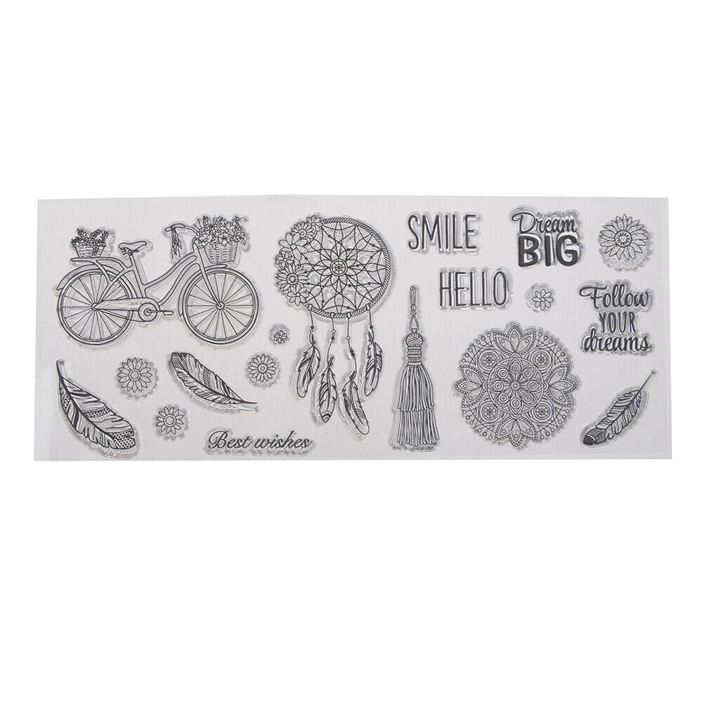 dreamcatcher transparent clear silicone stamp for diy scrapbooking photo  Hl Rf