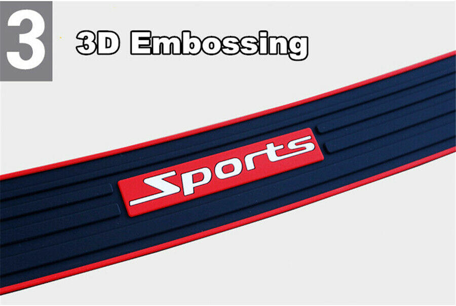 Anti-scratch Car Rear Guard Bumper Trunk Protector Nonslip Rubber Trim Universal