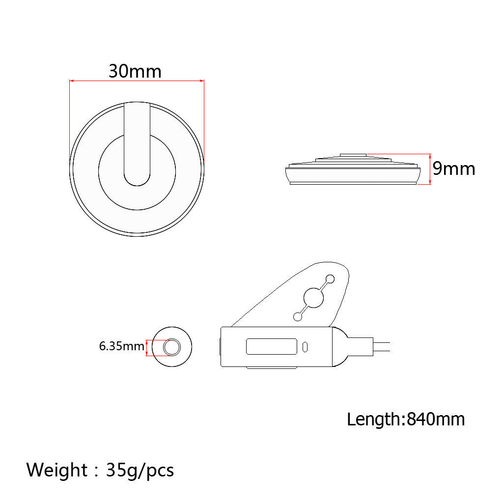 Piezo Contact Microphone Pickup String Instrument Violin Ukulele Parts