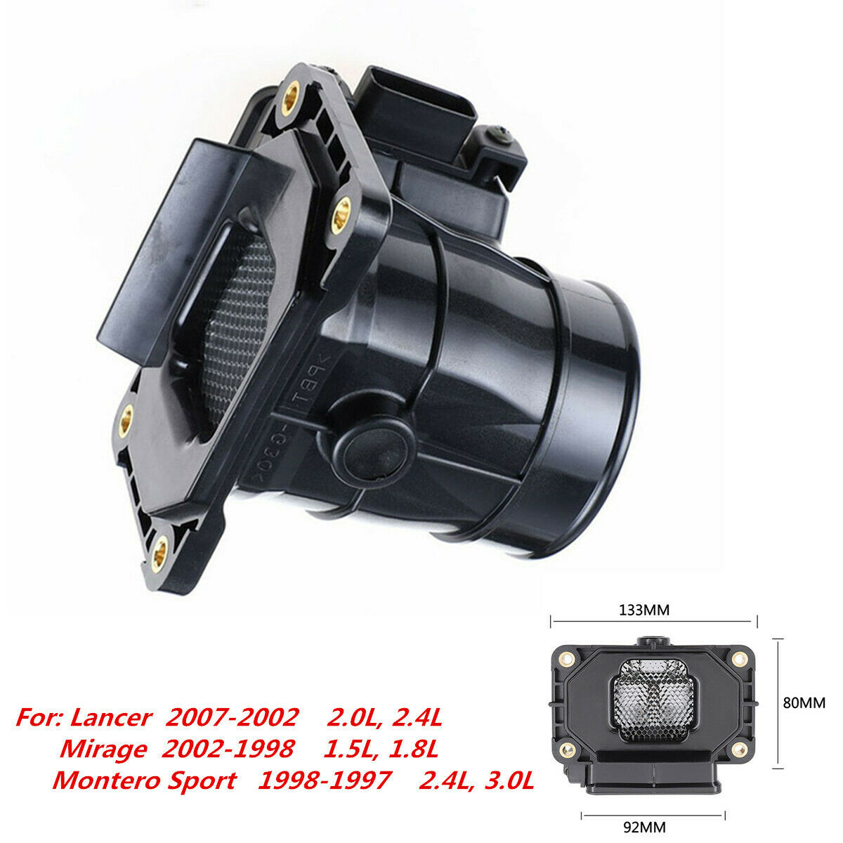 For Mitsubishi Lancer Mirage Montero Maf Mass Air Flow Meter Sensor MD343605