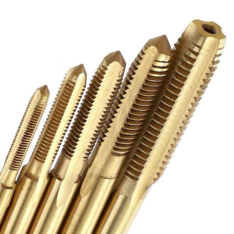 Universal 3Mm-8Mm Hss Titanium Hand Tap Tapping Screw Thread Metric Plugs TapsE7