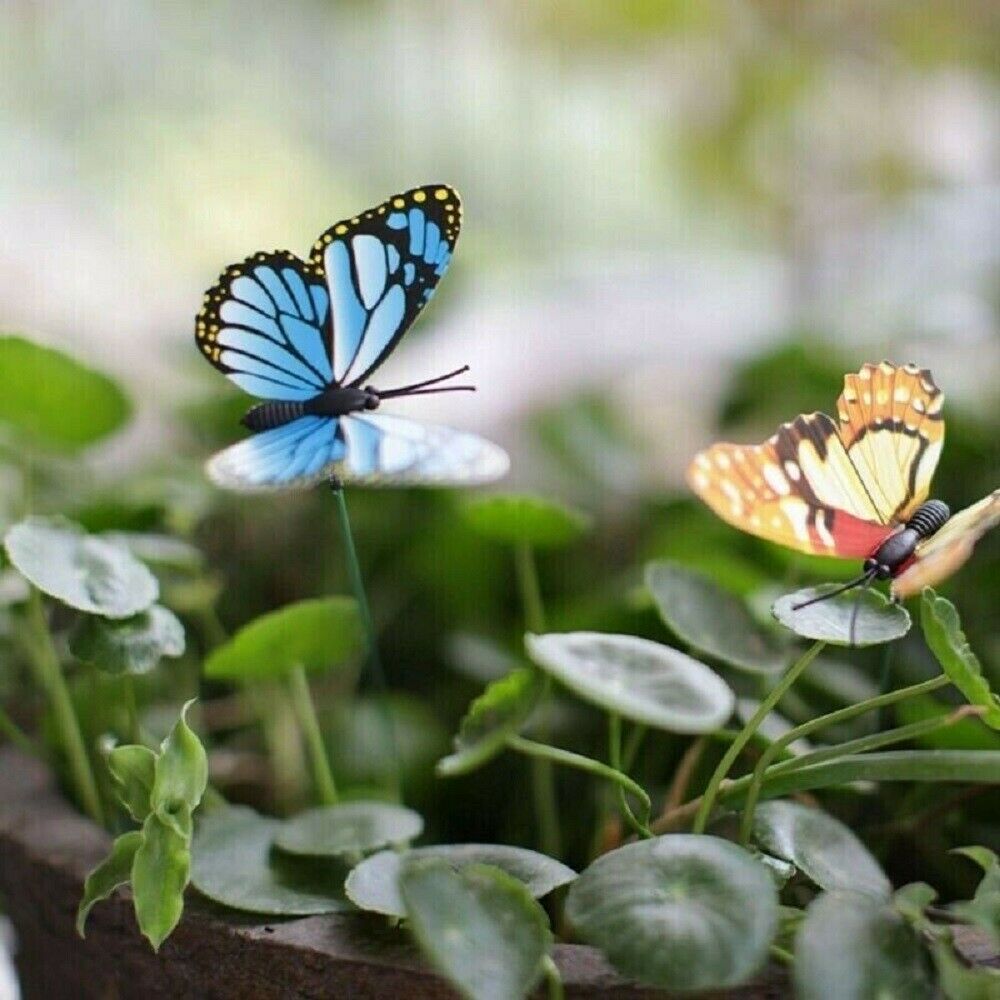 10pcs Butterfly Outdoor Yard Garden Flower Pot Decoration Lots