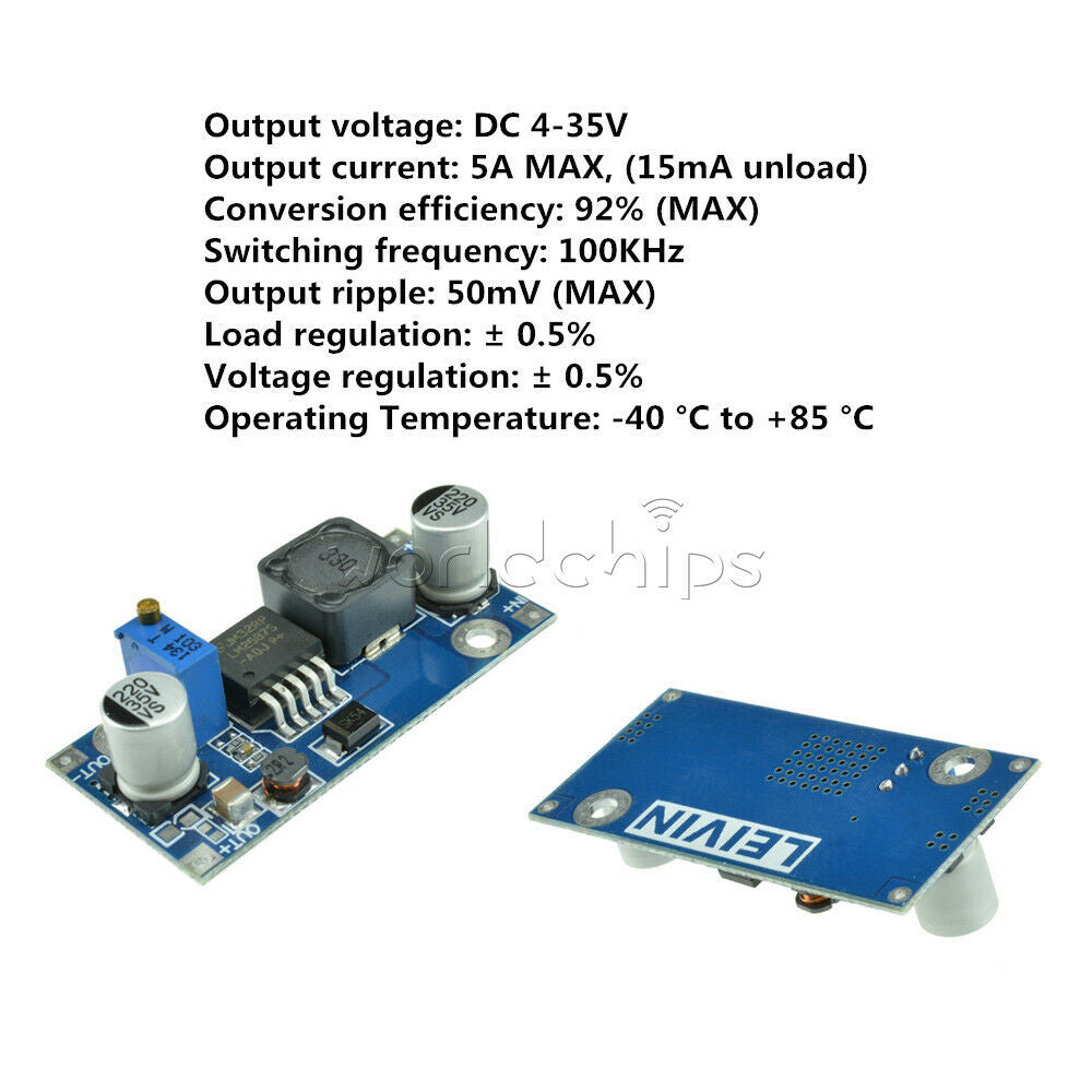 5x LM2587 DC-DC Boost Converter 3-30V Step up 4-35V Power Supply Module MAX 5A