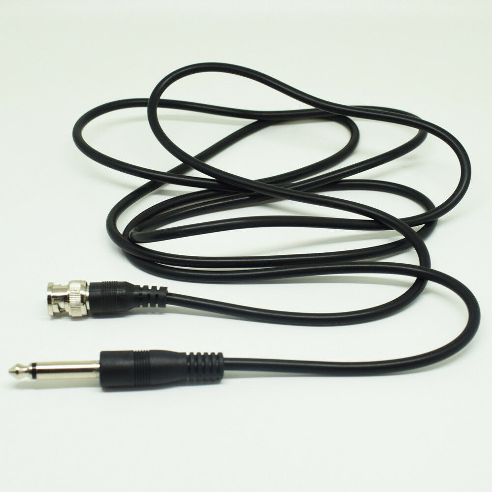 1pc 2M/6.6FT BNC Male To 1/4" 6.3mm Mono Male Plug Audio Adapter Cable Black