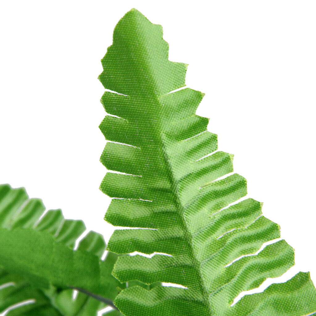 1x Green Imitation Fern Plastic Artificial Grass Leaves Work For Home Wedding