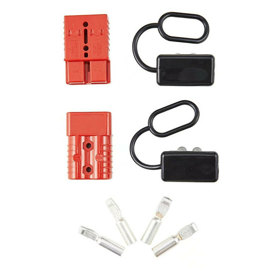 Durable 175 Amp Battery Power Plug Battery Power Cable Connector+Terminal Pins