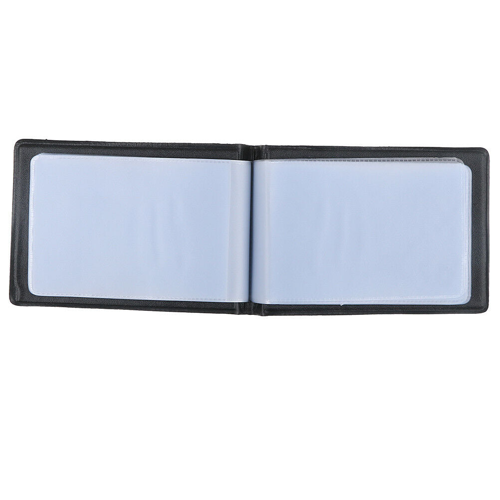 Leather 40 Card Commercial Name ID Credit Card Book Case Holder Organize.l8