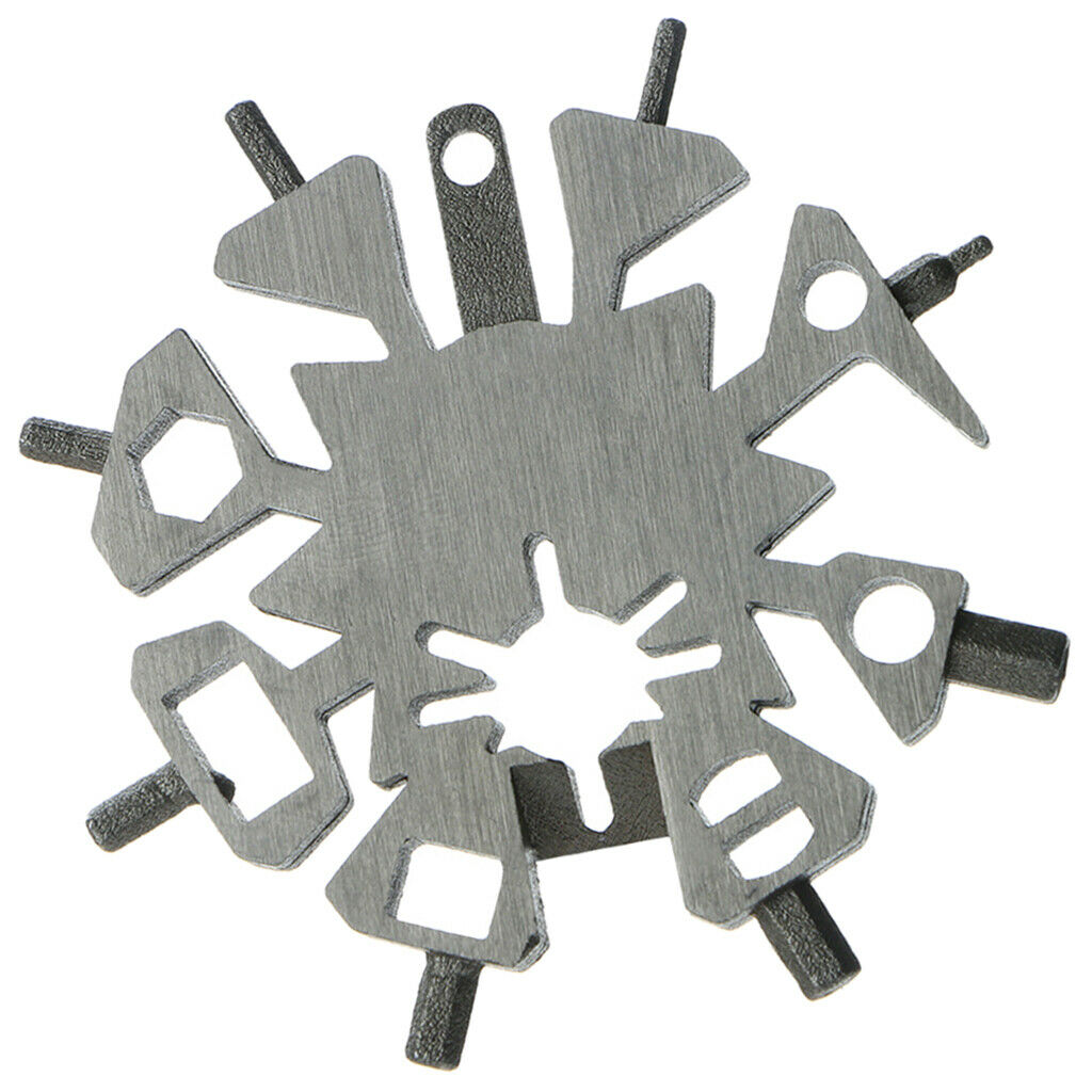 Snowflake Multi-tool, Screwdriver -Bottle Opener,Outdoor Wrench Multi-tool