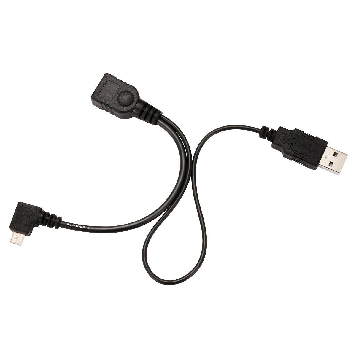 Micro USB Male to USB Female Host OTG Cable with USB Power Cable Y-SplitterHN US