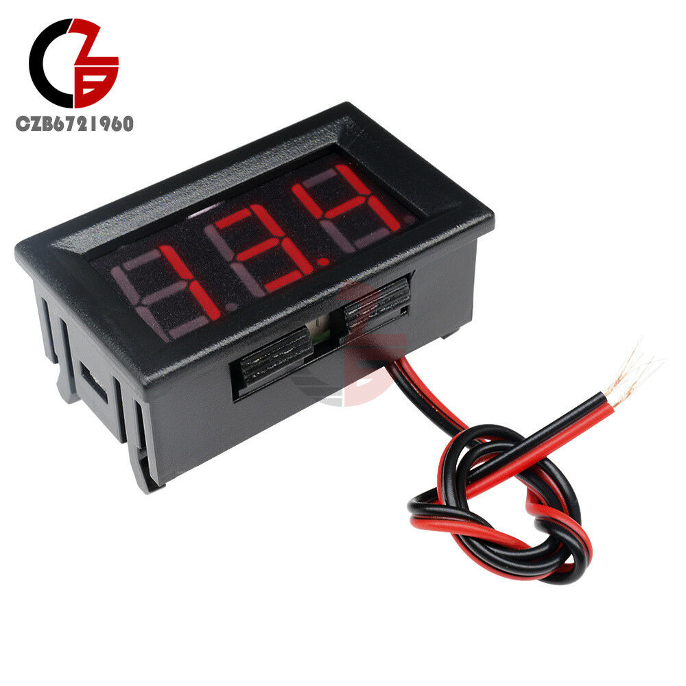 0.56" Volt Meter Voltmeter LED Panel DC 4.5-30V 3 Digital Displays Voltage Red