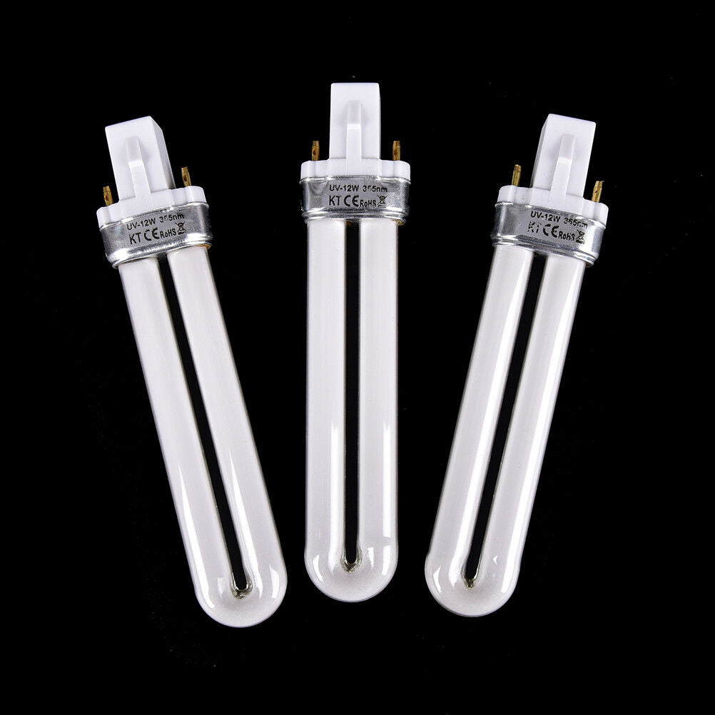12W UV Nail Art Lamp Tube Light Bulbs Gel Dryer Replacement Curing Make U.l8