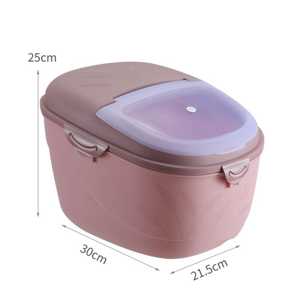 10kg Food Storage Container Airtight Cereal Rice Container Bin with Lid