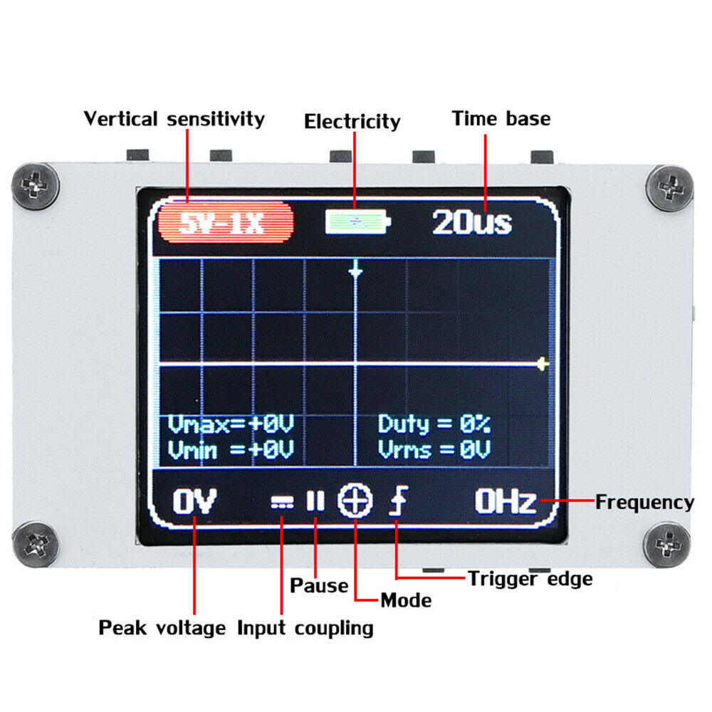 Fnirsi188 Dso188 1.8" Mini Handheld Oscilloscope Digital Storage Oscilloscope