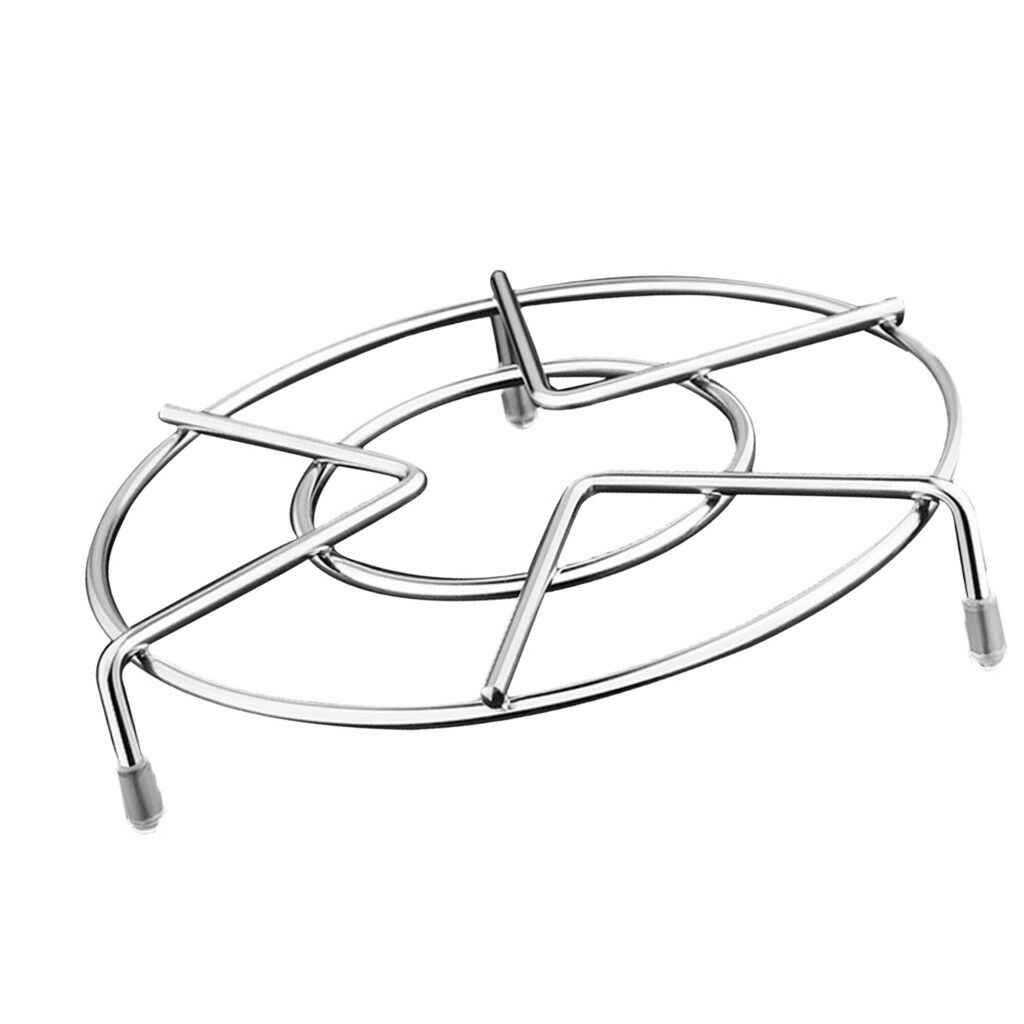 Durable Round Stainless Steam Rack Trivet Food Cooking Holder Pot Stand