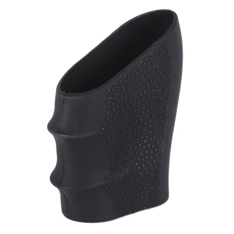 Rubber Anti Slip Grip Cover Sleeve Hunting Finger Glove for Glock Black