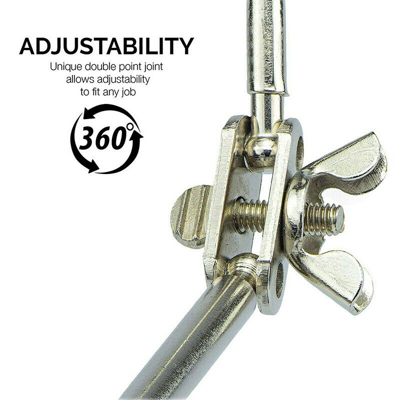 Third Hand Soldering Solder Iron Stand Holder Magnifier Helping Tool Station SJ
