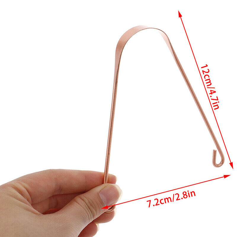 Pure Copper Tongue Scraper Cleaner THICK  Ayurvedic Dental Hygiene Oral CareBDA