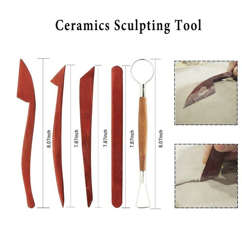 1X(20 Pieces Modeling Clay Sculpting Tools Set Polymer Clay Tools Include Ca8J9)