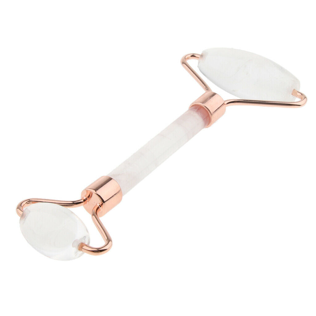 2pieces Double Heads Natural Jade Stone Massage Roller Facial Scraping Tool