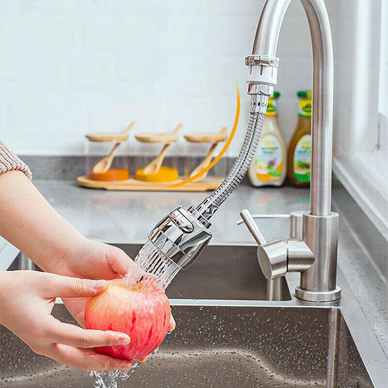360 Degree Adjustment Kitchen Faucet Extension Tube Bathroom Extension Water^Tap