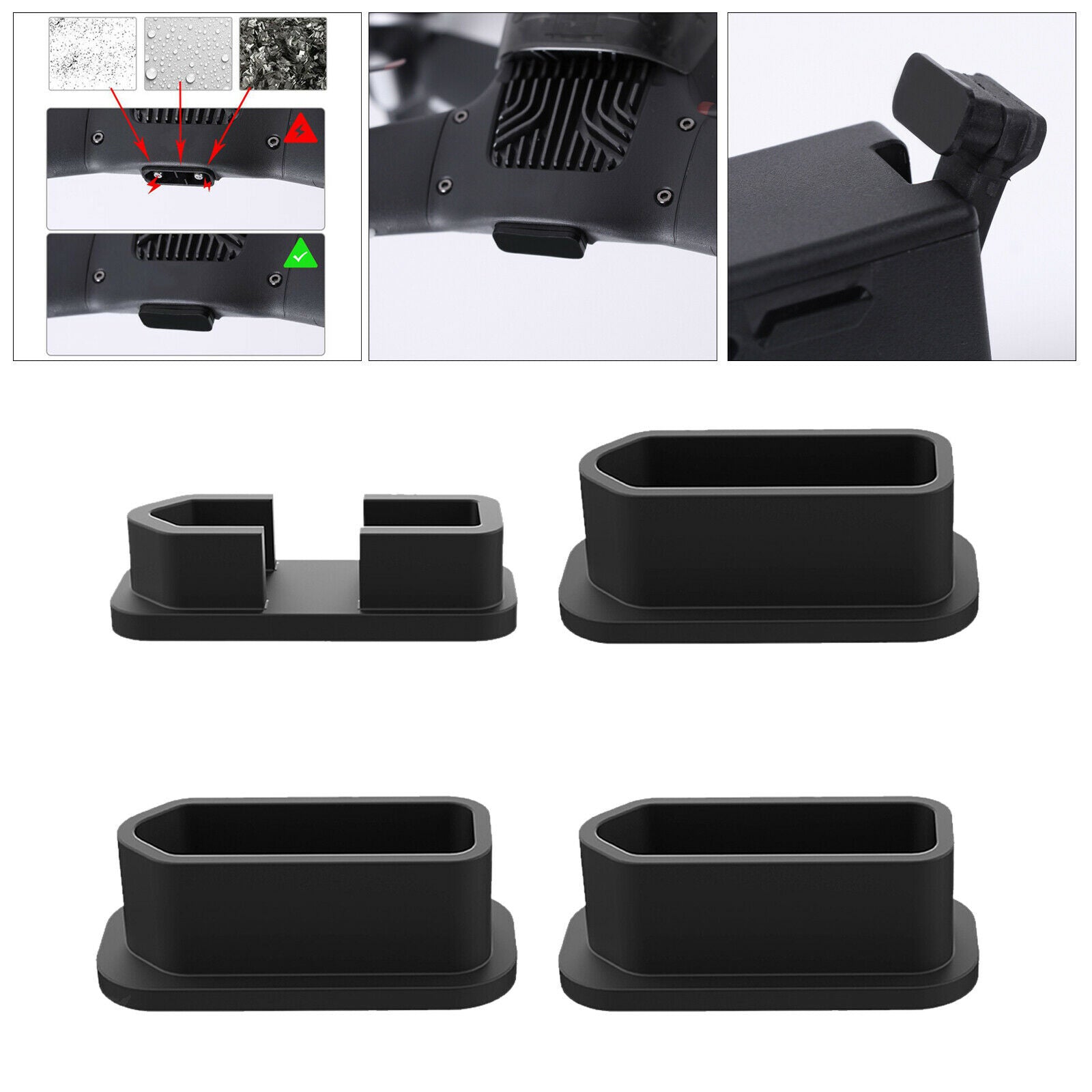 Charging Port Protective Cover for DJI FPV Dustproof Can Prevent Oxidation