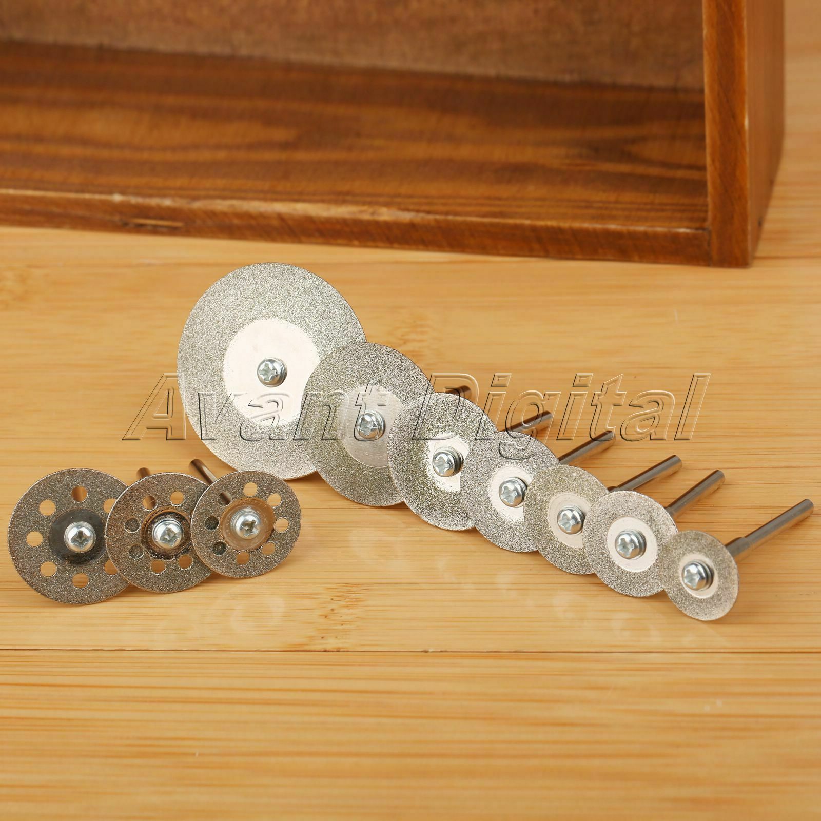 10Pcs Diamond Saw Cut Off Cutter Wheel Blade Discs Rotary Set Shank for Power