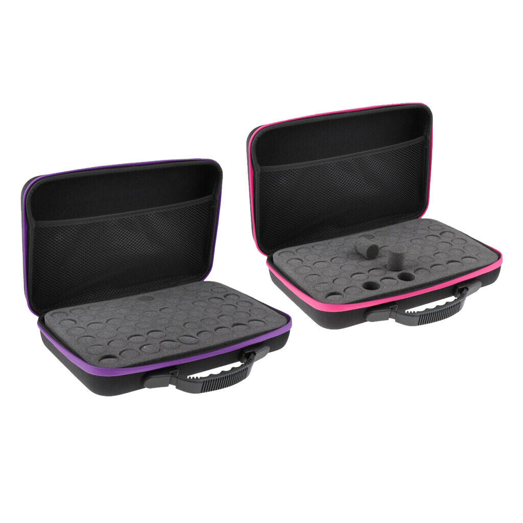 Pack of 2 60 Bottles Essential Oil Carry Case Organizer Aromatherapy Oil Bag