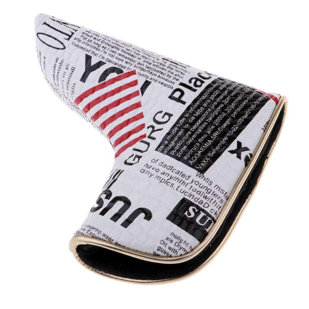 Durable PU Leather Golf  Putter Headcover Club Head Cover Replacement