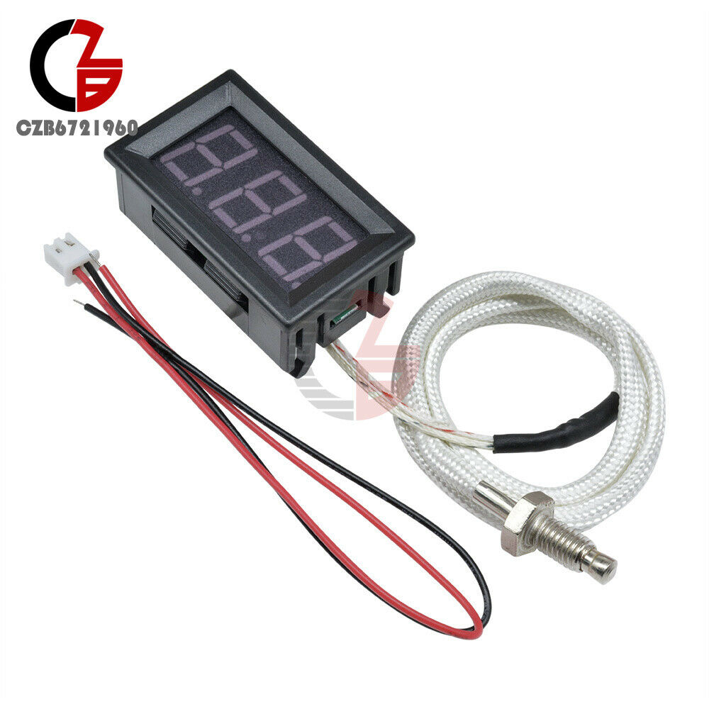 Digital XH-B310 -30°C-800°C Gauge Green Thermometer K-type M6 Thermocouple