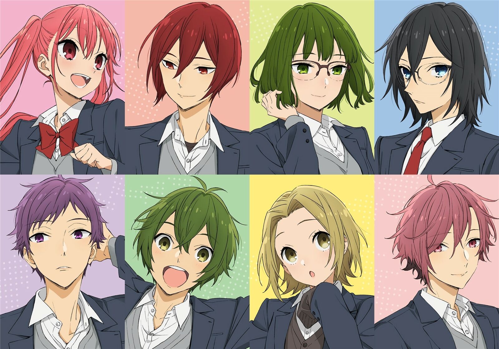 Horimiya   Hori Kyoko Miyamura Izumi  Polypropylene 8 Piece Wall A3-poster