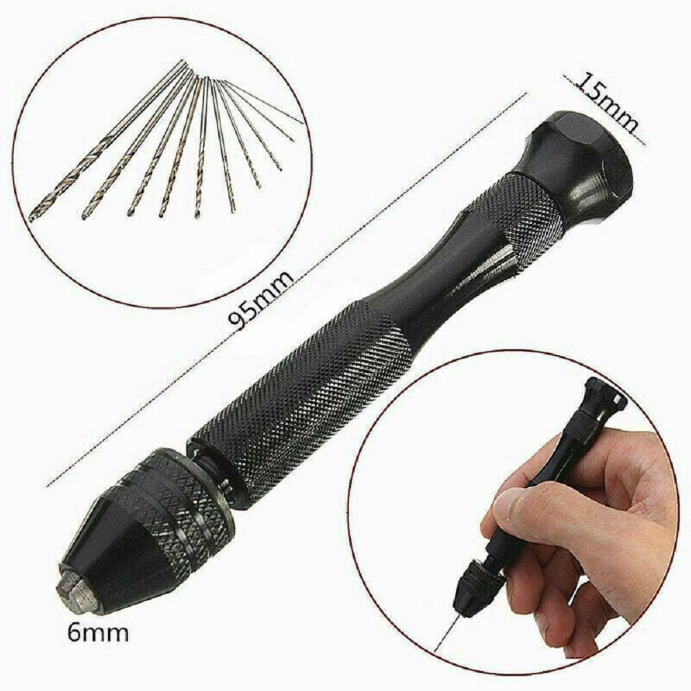 Mini Hand Twist Drill Press Vise Spiral Adjustable Micro Drills Pin Repair