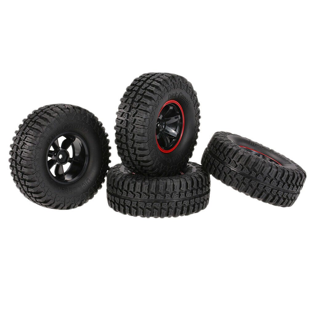 103mm RC Rock Crawler Tires with Foam Inserts, Super Soft Rubber, High Traction,