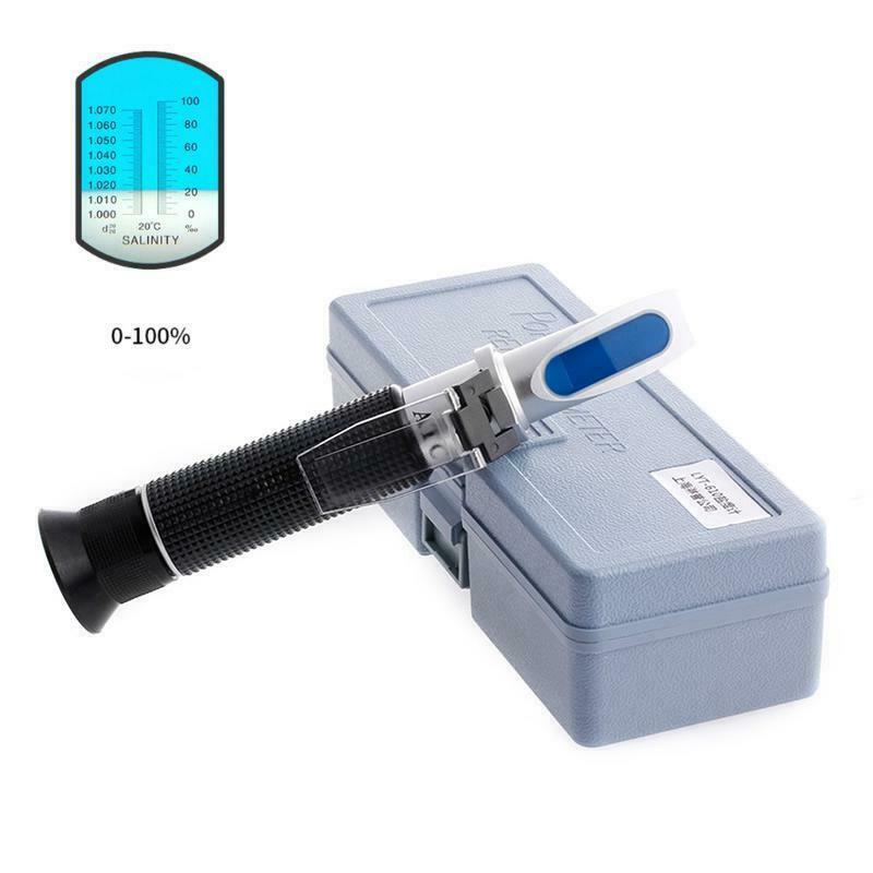 Salinity Refractometer Meter Water Reader Marine 0~10% Salt Aquarium Test Tester