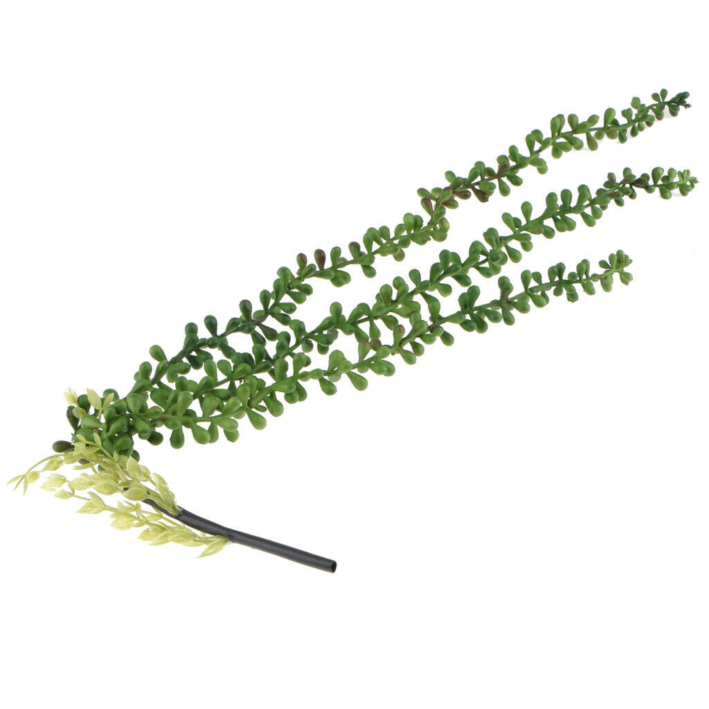 2x Artificial Flower String of Pearls Wall Hanging Succulents Plants Green