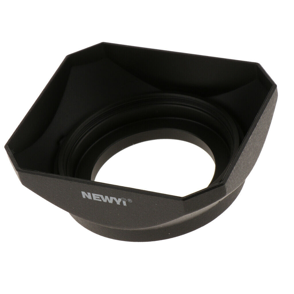 39mm Square Lens Hood with Screw for Canon   Sony Camera Universal