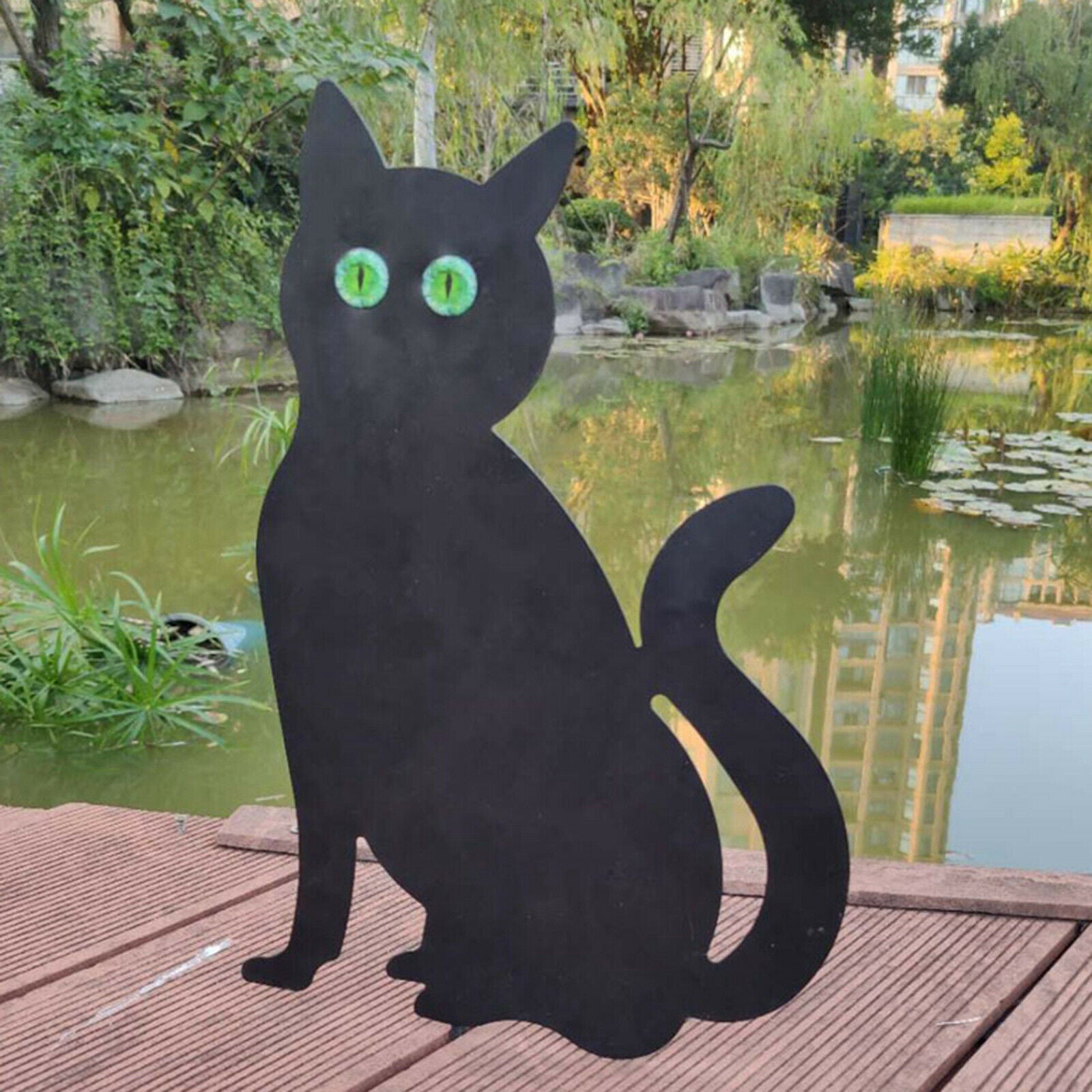 3pcs Cat Shape Control Spike Weatherproof Garden Scarer Figures Statues Gifts