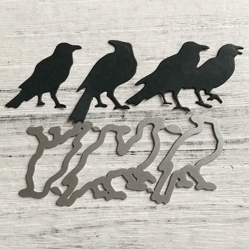 Halloween Crows Metal Cutting Dies Stencil DIY Scrapbooking Album Paper Template