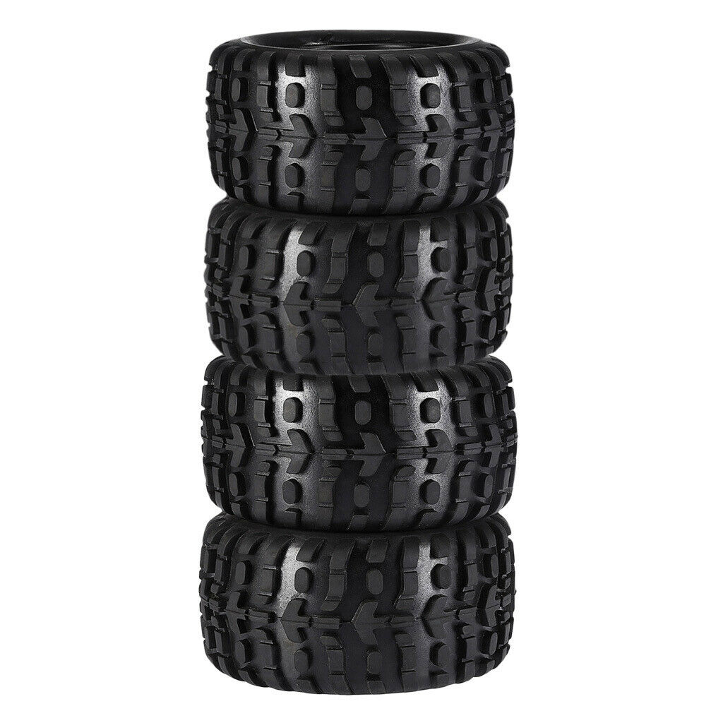 4 Pieces 1/10 RC Car Monster Truck Wheels Tyres for HPI Savage MT ZD Racing