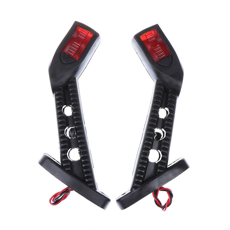 2xLED Side Outline Stalk Marker Lights Lamp For Trailer Truck Carvan Lamp 12BDD