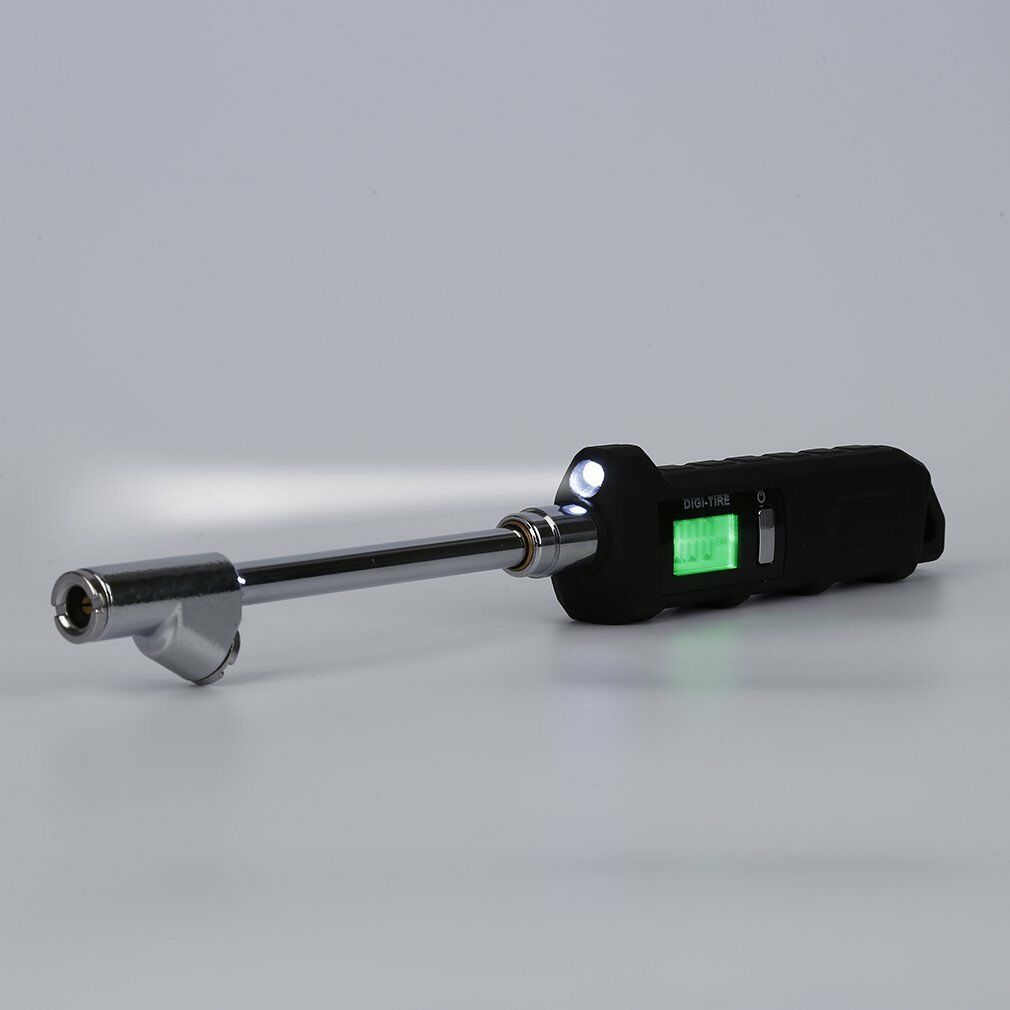 150PSI Digital Tire Pressure Gauge and Air-Releaser w/ 2 Nozzle PSI/BAR/KPA Unit