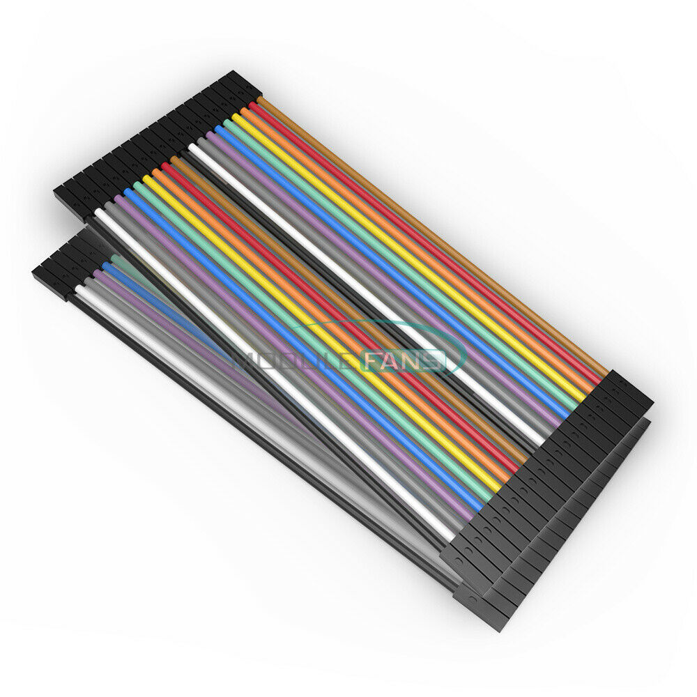 80PCS Dupont Wire 2.54mm 1P-1P Female to Female Connector Cables 20CM
