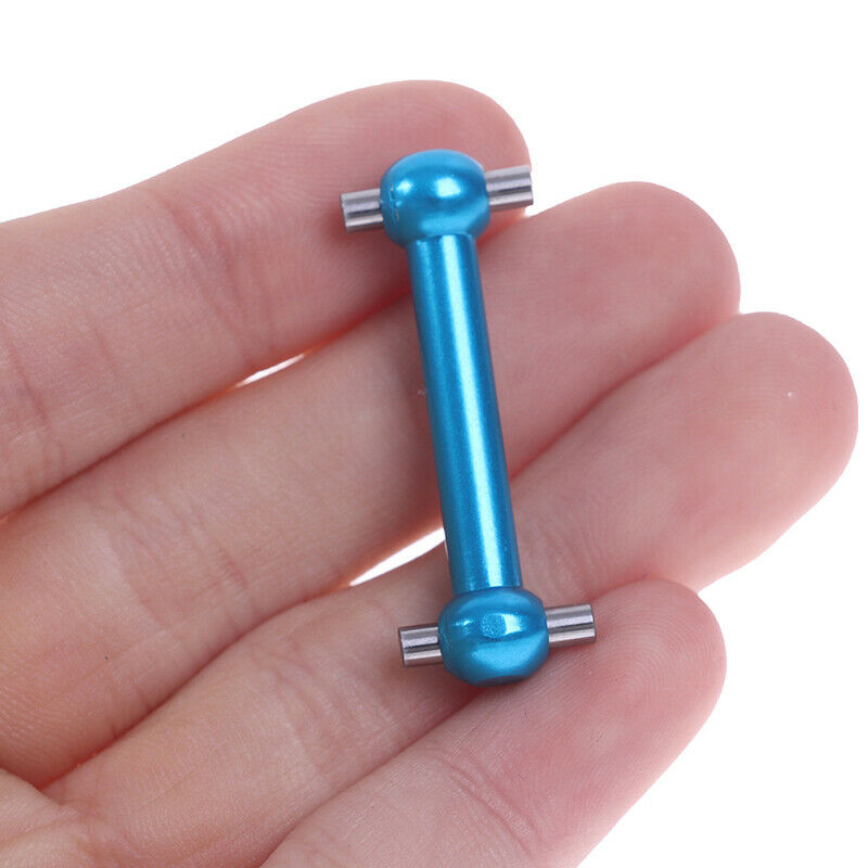 2Pcs Aluminum Dog Bone Drive Shaft Set for Tamiya TT01 TT01E TT02 Gear BBEA Qx